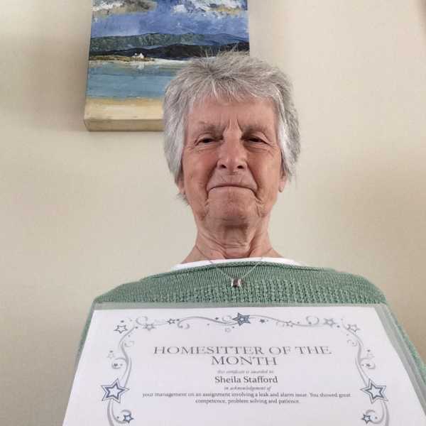 Homesitters of the Month for April 2022 is Sheila Stafford